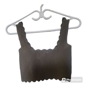 GUESS Marciano Teal Green Bodycon Cropped Top - Size XS